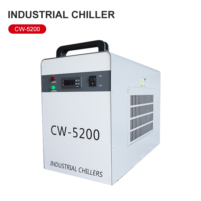 Laser Industrial Chiller - น้ําเย็นอุตสาหกรรม 5200 เครื่องแกะสลัก CNC เพลาหลักถังเก็บน้ําหล่อเย็นเครื่องหมุนเวียนเครื่องตัดเลเซอร์ Chiller