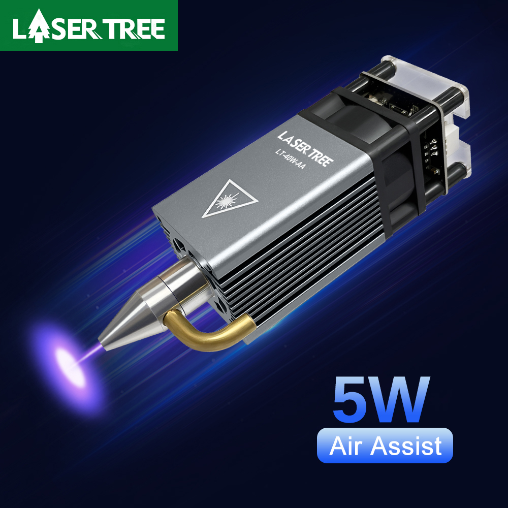 ต้นไม้เลเซอร์ 5W Air Assist หั - Industrial Laser Engraver บทวิจารณ์และราคา