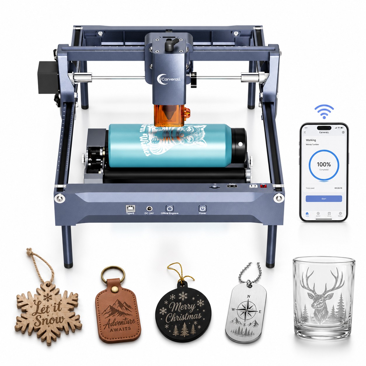 เครื่องแกะสลักเลเซอร์ Carveral - Industrial Laser Engraver บทวิจารณ์และราคา