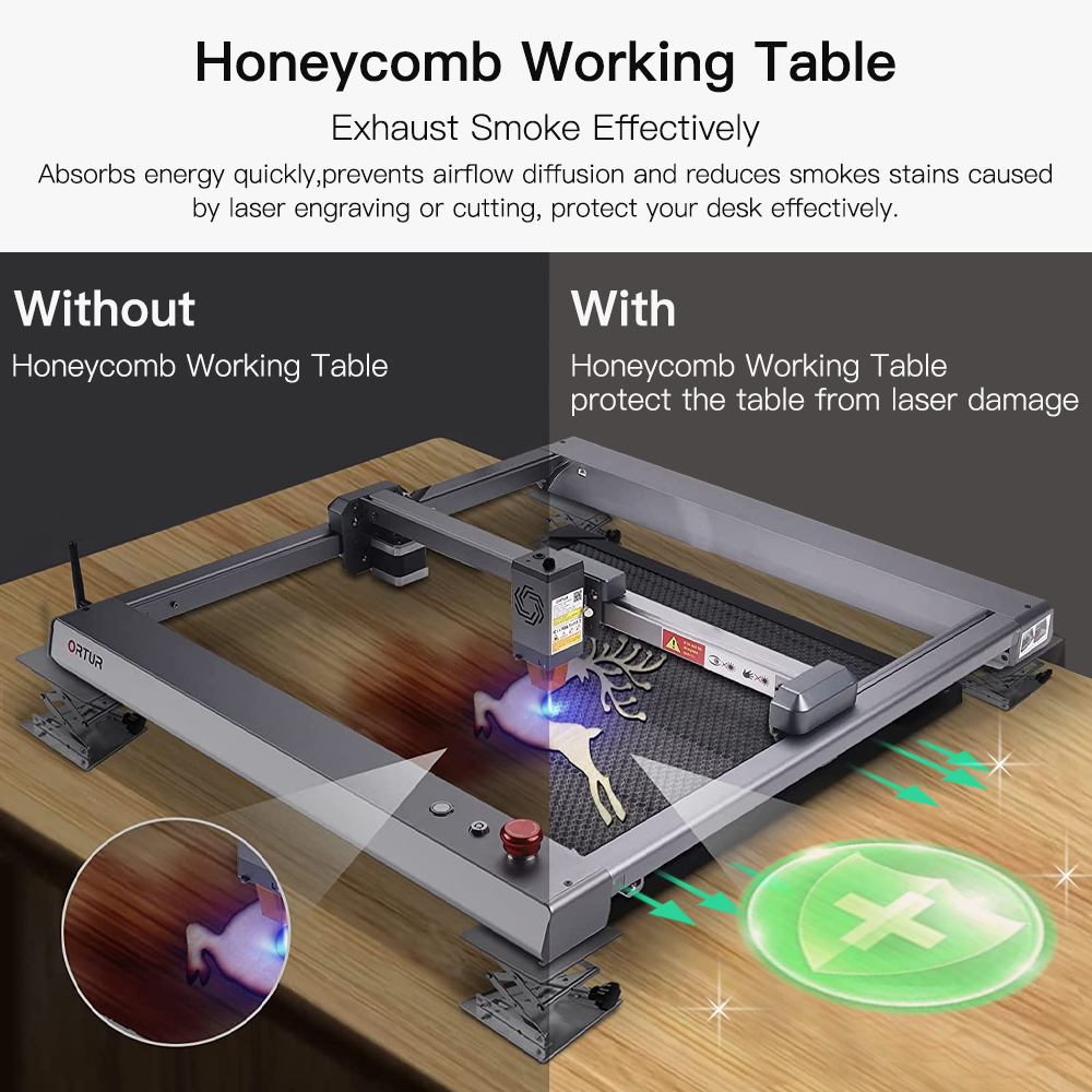 Mesin grafir Laser โต๊ะเครื่อง - Honeycomb Laser Bed บทวิจารณ์และราคา