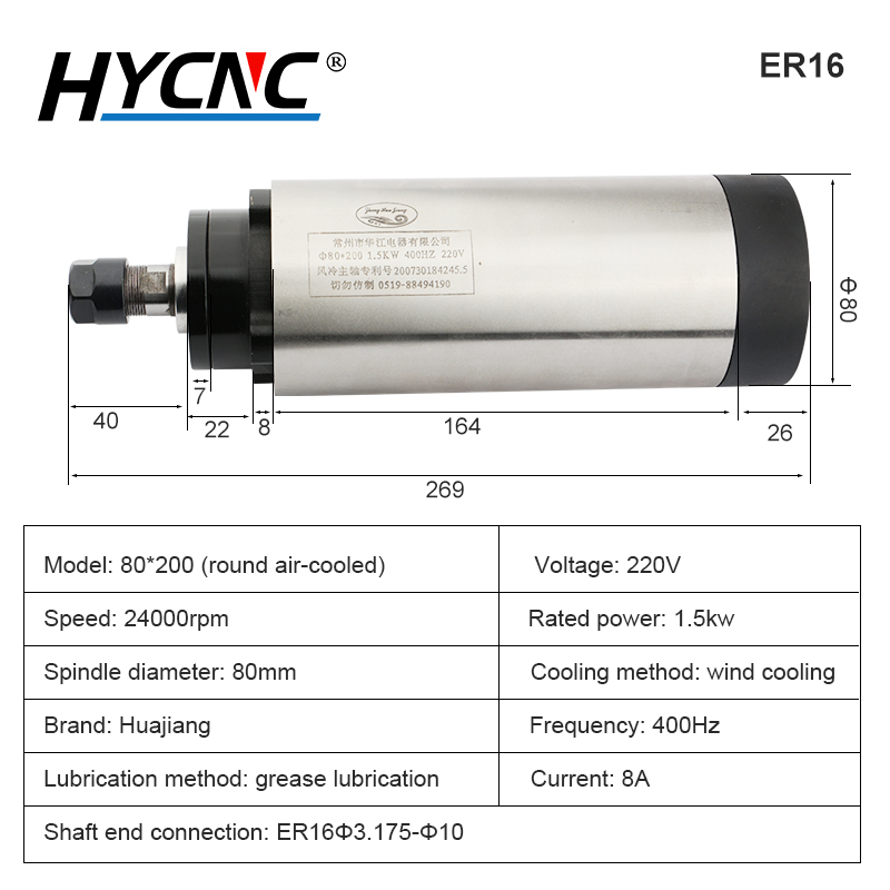 มอเตอร์แกนหมุนสำหรับเครื่องกัด - Cnc Spindle Motor บทวิจารณ์และราคา